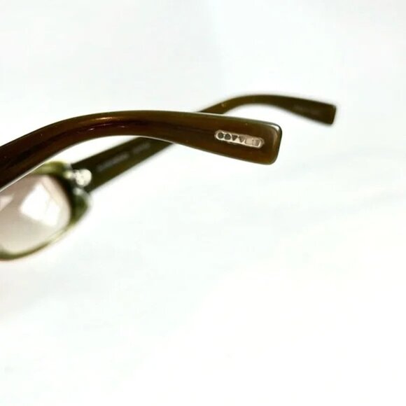 Oliver Peoples Phoebe Brown Rectangular Sunglasses - Picture 5 of 7